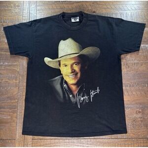 Vintage 1996 George Strait Blue Clear Sky Tour Concert T-Shirt Made In USA Sz L